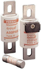 Ferraz Shawmut - 450 VDC, 500 VAC, 325 Amp, Fast-Acting Semiconductor/High Speed Fuse - Bolt-on Mount, 4-11/32" OAL, 100 at AC, 79 at DC kA Rating, 1-1/2" Diam - Industrial Tool & Supply