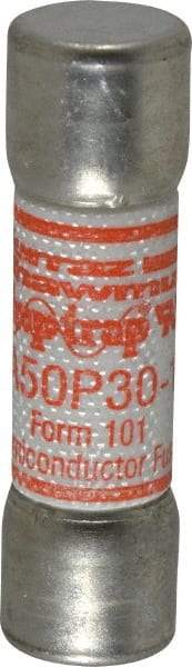 Ferraz Shawmut - 450 VDC, 500 VAC, 30 Amp, Fast-Acting Semiconductor/High Speed Fuse - Clip Mount, 50.8mm OAL, 100 at AC, 79 at DC kA Rating, 9/16" Diam - Industrial Tool & Supply