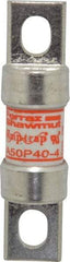 Ferraz Shawmut - 450 VDC, 500 VAC, 40 Amp, Fast-Acting Semiconductor/High Speed Fuse - Bolt-on Mount, 3-3/16" OAL, 100 at AC, 79 at DC kA Rating, 13/16" Diam - Industrial Tool & Supply