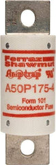 Ferraz Shawmut - 450 VDC, 500 VAC, 175 Amp, Fast-Acting Semiconductor/High Speed Fuse - Bolt-on Mount, 3-5/8" OAL, 100 at AC, 79 at DC kA Rating, 31mm Diam - Industrial Tool & Supply
