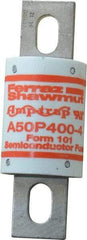 Ferraz Shawmut - 450 VDC, 500 VAC, 400 Amp, Fast-Acting Semiconductor/High Speed Fuse - Bolt-on Mount, 4-11/32" OAL, 100 at AC, 79 at DC kA Rating, 1-1/2" Diam - Industrial Tool & Supply