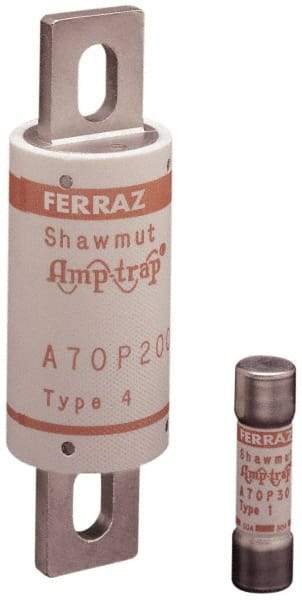 Ferraz Shawmut - 650 VDC, 700 VAC, 600 Amp, Fast-Acting Semiconductor/High Speed Fuse - Bolt-on Mount, 7-3/32" OAL, 100 at AC/DC kA Rating, 60.5mm Diam - Industrial Tool & Supply
