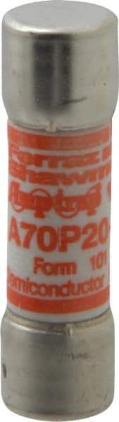 Ferraz Shawmut - 650 VDC, 700 VAC, 20 Amp, Fast-Acting Semiconductor/High Speed Fuse - Clip Mount, 50.8mm OAL, 100 at AC/DC kA Rating, 9/16" Diam - Industrial Tool & Supply