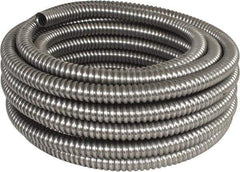 Made in USA - 3/4" Trade Size, 50' Long, Flexible Reduced Wall Flex Conduit - Aluminum - Industrial Tool & Supply