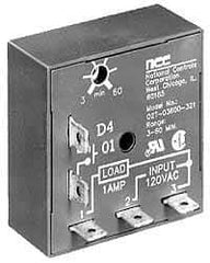 NCC - 5 Pin, Time Delay Relay - 1 at Resistive or Inductive Load Contact Amp, 120 VAC, On Board Trimpot - Industrial Tool & Supply