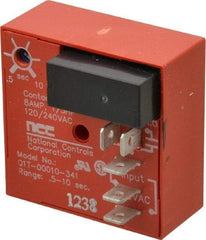 NCC - 5 Pin, SPDT Time Delay Relay - 8 at 250 VAC Resistive Load Contact Amp, 120 VAC, On Board Trimpot - Industrial Tool & Supply