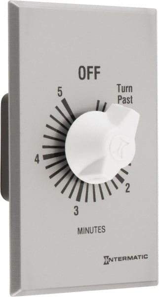 Intermatic - 5 min Indoor Analog Spring-wound Mechanical Timer - 125 VAC, - Industrial Tool & Supply