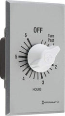 Intermatic - 6 hr Indoor Analog Spring-wound Mechanical Timer - 125 VAC, 50/60 Hz, - Industrial Tool & Supply