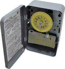 Intermatic - 24 hr Indoor Analog Electromechanical Timer Switch - 1 to 12 On/Off, 125 VAC, 60 Hz, - Industrial Tool & Supply