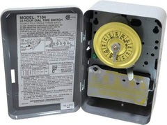 Intermatic - 24 hr Indoor Analog Electromechanical Timer Switch - 1 to 12 On/Off, 208 to 277 VAC, 60 Hz, - Industrial Tool & Supply