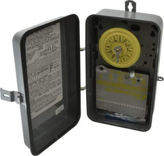 Intermatic - 24 hr Outdoor Analog Electromechanical Timer Switch - 1 to 12 On/Off, 125 VAC, 60 Hz, - Industrial Tool & Supply