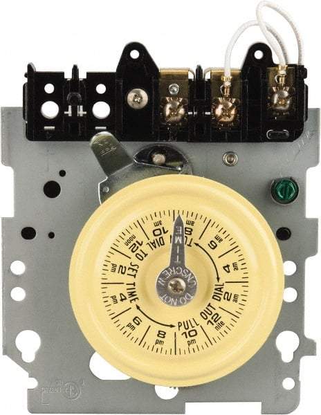 Intermatic - 24 hr Mechanism Only Analog Electromechanical Timer Switch - 12 On/Off per Day, 120 VAC, 60 Hz, - Industrial Tool & Supply