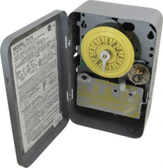 Intermatic - 24 hr Indoor Analog Electromechanical Timer Switch - 12 On/Off per Day, 125 VAC, 60 Hz, - Industrial Tool & Supply