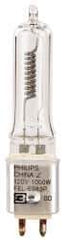 Philips - 1,000 Watt, 120 Volt, Halogen Miniature & Specialty T3 Lamp - Medium Bi-Pin Base, 750 to 1599 Equivalent Range, Neutral (3,000 to 3,699), 2-1/8" OAL - Industrial Tool & Supply