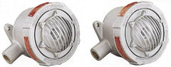 Federal Signal Corp - 6-1/2" Diam, 24 Volt Electronic Horn - 1.2 Amps, 110 Decibles at 10', Vibrating, Explosion Proof - Industrial Tool & Supply