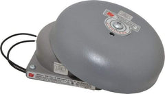 Federal Signal Corp - 6" Diam, 120 Volt Bell - 0.08 Amps, 100 Decibles at 10', Vibrating - Industrial Tool & Supply