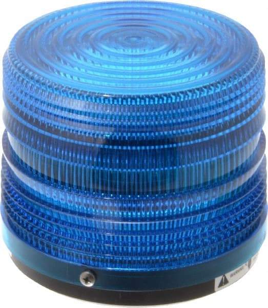 Federal Signal Corp - 24 VDC, 3R NEMA Rated, Strobe Tube, Blue, Strobe Light - 80 Flashes per min, 5-1/2 Inch Diameter, 5-1/16 Inch High, IP66 Ingress Rating, Surface Mount - Industrial Tool & Supply
