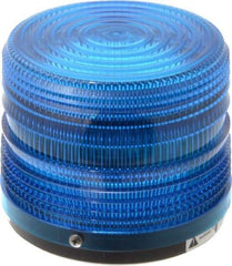 Federal Signal Corp - 24 VDC, 3R NEMA Rated, Strobe Tube, Blue, Strobe Light - 80 Flashes per min, 5-1/2 Inch Diameter, 5-1/16 Inch High, IP66 Ingress Rating, Surface Mount - Industrial Tool & Supply