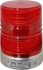 Federal Signal Corp - 120 VAC, 3R NEMA Rated, Strobe Tube, Red, Double Flash Strobe Light - 80 Flashes per min, 1/2 Inch Pipe, 5-11/16 Inch Diameter, 8-1/2 Inch High, IP45 Ingress Rating, Pipe Mount - Industrial Tool & Supply