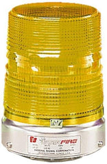 Federal Signal Corp - 120 VAC, 3R NEMA Rated, Strobe Tube, Amber, Double Flash Strobe Light - 80 Flashes per min, 1/2 Inch Pipe, 5-11/16 Inch Diameter, 8-1/2 Inch High, IP45 Ingress Rating, Pipe Mount - Industrial Tool & Supply