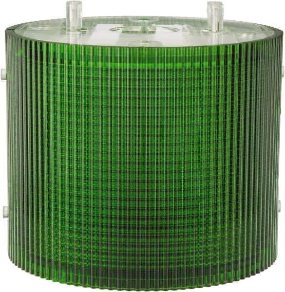Federal Signal Corp - Incandescent Lamp, Green, Flashing and Steady, Stackable Tower Light Module - 24 VDC, 0.76 Amp, 1 NEMA Rated, Base Mount - Industrial Tool & Supply