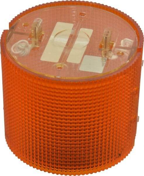 Federal Signal Corp - Incandescent Lamp, Amber, Flashing and Steady, Stackable Tower Light Module - 120 VAC, 0.13 Amp, 1 NEMA Rated, Base Mount - Industrial Tool & Supply
