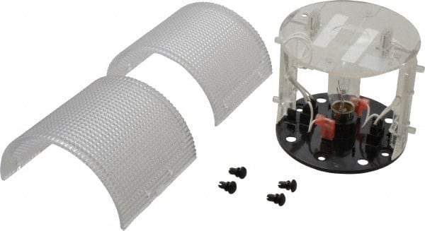 Federal Signal Corp - Incandescent Lamp, Clear, Flashing and Steady, Stackable Tower Light Module - 120 VAC, 0.13 Amp, 1 NEMA Rated, Base Mount - Industrial Tool & Supply