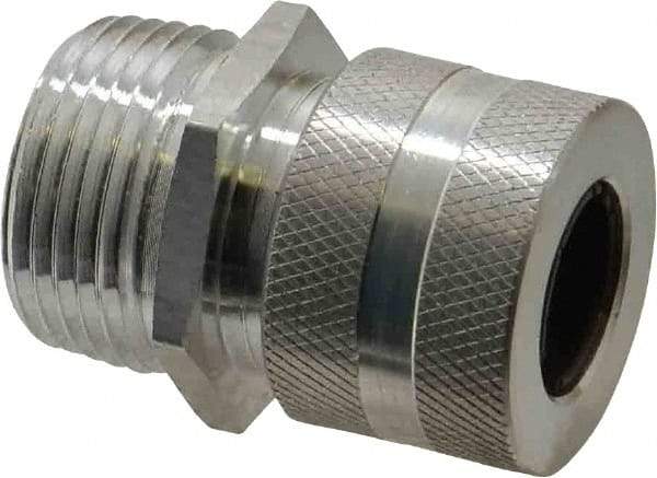 Hubbell Wiring Device-Kellems - 12.7 to 15.9mm Capacity, Liquidtight, Straight Strain Relief Cord Grip - 3/4 NPT Thread, Aluminum - Industrial Tool & Supply