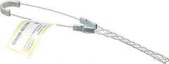 Hubbell Wiring Device-Kellems - 0.24 to 0.32 Inch Cable Diameter, Galvanized Steel, Single Loop Support Grip - 6-1/2 Inch Long, 350 Lb. Breaking Strength, 3-1/2 Inch Mesh Length - Industrial Tool & Supply