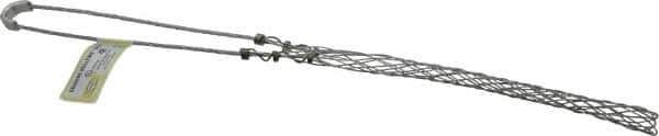 Hubbell Wiring Device-Kellems - 0.85 to 1 Inch Cable Diameter, Galvanized Steel, Single Loop Support Grip - 16 Inch Long, 1,400 Lb. Breaking Strength, 8 Inch Mesh Length - Industrial Tool & Supply