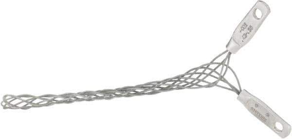 Hubbell Wiring Device-Kellems - 10.9 to 14.2mm Capacity, General, Straight Strain Relief Cord Grip - 4-3/4" Long, Galvanized Steel - Industrial Tool & Supply