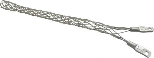 Hubbell Wiring Device-Kellems - 18.5 to 21.6mm Capacity, General, Straight Strain Relief Cord Grip - 6-1/2" Long, Galvanized Steel - Industrial Tool & Supply