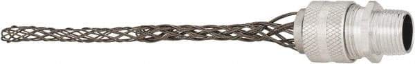 Hubbell Wiring Device-Kellems - 9.7 to 12.7mm Capacity, Liquidtight, Straight Strain Relief Cord Grip - 1/2 NPT Thread, 5.735" Long, Aluminum - Industrial Tool & Supply