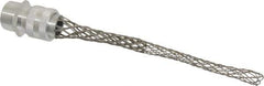 Hubbell Wiring Device-Kellems - 12.7 to 16mm Capacity, Liquidtight, Straight Strain Relief Cord Grip - 3/4 NPT Thread, 6" Long, Aluminum - Industrial Tool & Supply