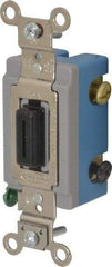 Hubbell Wiring Device-Kellems - 3 Pole, 120 to 277 VAC, 15 Amp, Industrial Grade, Key Lock, Wall and Dimmer Light Switch - 1-5/16 Inch Wide x 4-1/16 Inch High - Industrial Tool & Supply