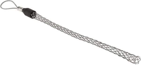 Hubbell Wiring Device-Kellems - Flexible Eye, Single Weave Mesh, Steel Wire Pulling Grip - 10" Mesh, 0.63 to 0.74" Cable Diam - Industrial Tool & Supply