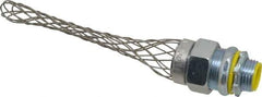 Hubbell Wiring Device-Kellems - 0.32 to 0.43" Cable Capacity, Liquidtight, Straight Strain Relief Cord Grip - 1/2 NPT Thread, 3-1/2" Long, Steel - Industrial Tool & Supply