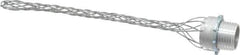 Hubbell Wiring Device-Kellems - 10.9 to 13.7mm Capacity, Dust-tight, Straight Strain Relief Cord Grip - 1/2 NPT Thread, 4-3/4" Long, Aluminum - Industrial Tool & Supply
