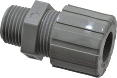 Hubbell Wiring Device-Kellems - 12.7 to 15.9mm Capacity, Liquidtight, Straight Strain Relief Cord Grip - 1/2 NPT Thread, Nylon - Industrial Tool & Supply