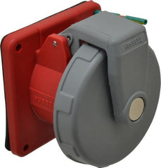 Hubbell Wiring Device-Kellems - Pin & Sleeve Receptacles; Receptacle/Part Type: Receptacle ; Pin Configuration: 4 ; Number of Poles: 3 ; IEC Pin & Sleeve Style: IEC 60309-1 ; Amperage: 30 ; Voltage: 480 VAC - Exact Industrial Supply