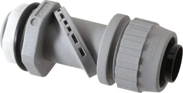 Hubbell Wiring Device-Kellems - 3/4" Trade, Thermoplastic Push In Straight Liquidtight Conduit Connector - Noninsulated - Industrial Tool & Supply