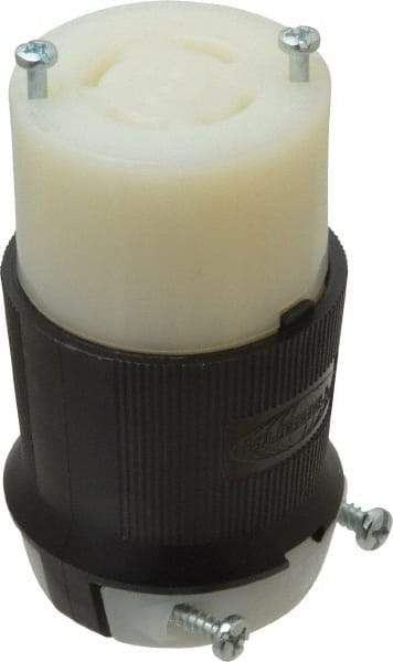 Hubbell Wiring Device-Kellems - 480 VAC, 30 Amp, L16-30R Configuration, Industrial Grade, Self Grounding Connector - 3 Phase, 3 Poles, IP20, 0.35 to 1.15 Inch Cord Diameter - Industrial Tool & Supply