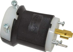 Hubbell Wiring Device-Kellems - 125 VAC, 20 Amp, L5-20P Configuration, Industrial Grade, Self Grounding Plug - 1 Phase, 2 Poles, IP20, 0.36 to 0.93 Inch Cord Diameter - Industrial Tool & Supply