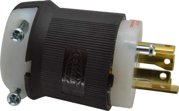 Hubbell Wiring Device-Kellems - 480 VAC, 30 Amp, L16-30P Configuration, Industrial Grade, Self Grounding Plug - 3 Phase, 3 Poles, IP20, 0.35 to 1.15 Inch Cord Diameter - Industrial Tool & Supply