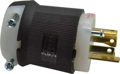 Hubbell Wiring Device-Kellems - 480 VAC, 30 Amp, L16-30P Configuration, Industrial Grade, Self Grounding Plug - 3 Phase, 3 Poles, IP20, 0.35 to 1.15 Inch Cord Diameter - Industrial Tool & Supply