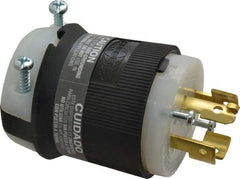 Hubbell Wiring Device-Kellems - 120/208 VAC, 20 Amp, NonNEMA Configuration, Industrial Grade, Ungrounded Plug - 3 Phase, 4 Poles, IP20, 0.35 to 1.15 Inch Cord Diameter - Industrial Tool & Supply