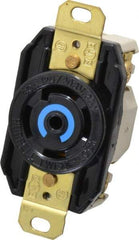 Hubbell Wiring Device-Kellems - 120/208 VAC, 30 Amp, L21-30R NEMA, Self Grounding Receptacle - 4 Poles, 5 Wire, Female End, Black - Industrial Tool & Supply