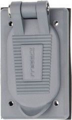 Hubbell Wiring Device-Kellems - Electrical Outlet Box Polycarbonate Weatherproof Cover - Industrial Tool & Supply
