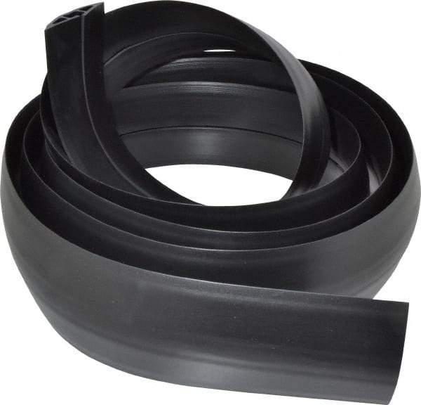 Hubbell Wiring Device-Kellems - 1 Channel, 10 Ft Long, 7.9mm Max Compatible Cable Diam, Black PVC On Floor Cable Cover - 2-3/4" Overall Width x 13.5mm Overall Height, 15.2mm Channel Width x 7.9mm Channel Height - Industrial Tool & Supply