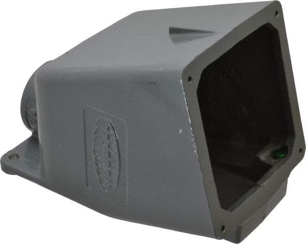 Hubbell Wiring Device-Kellems - 60, 63 Amp, 1-1/4 Inch Hub Size, Cast Aluminum Pin and Sleeve Angle Back Box - IP67, 15° Box Angle - Industrial Tool & Supply